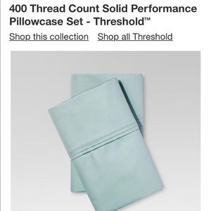 King size pillow cases “ mint green”